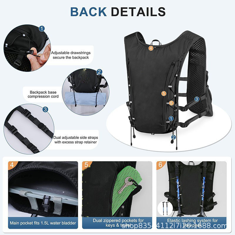 Hydration vest, cross-country  - Running Gear Competition ulasan dan harga
