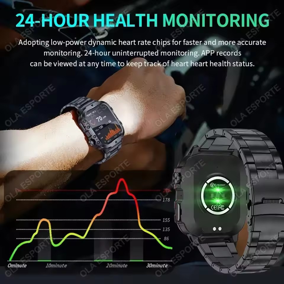 2026 New Military Smart Watch  - Gps Running Watch ulasan dan harga