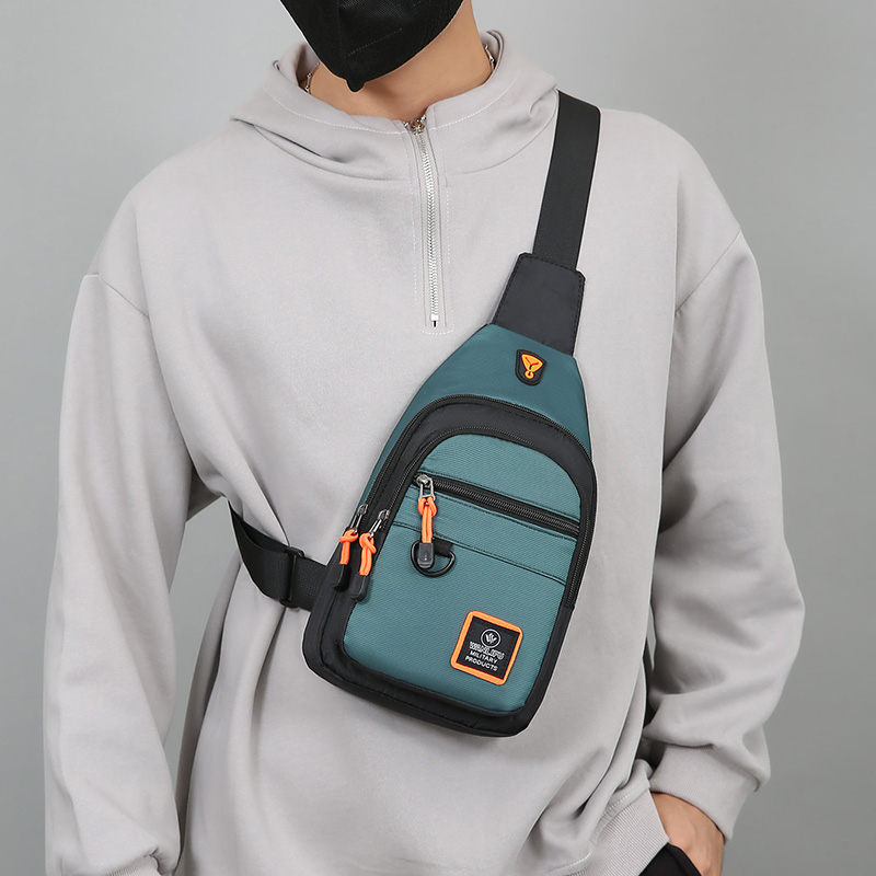 Casual Men Chest Bag Nylon Sma - Running Gear Backpack ulasan dan harga