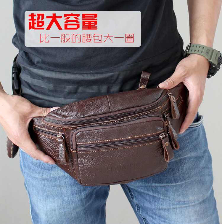 Genuine Cowhide Leather Waist  - Running Gear Backpack ulasan dan harga