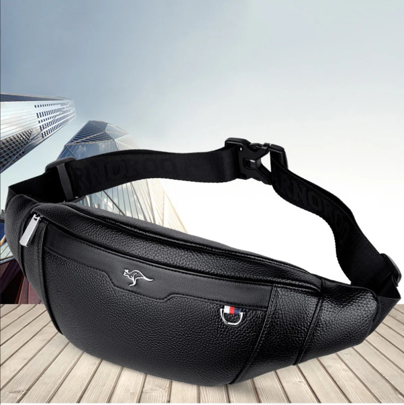 Business Leather Waist Bag Mul - Running Gear Backpack ulasan dan harga
