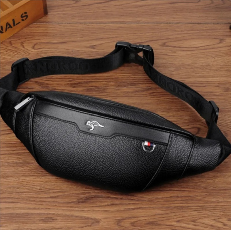 Business Leather Waist Bag Mul - Running Gear Backpack ulasan dan harga