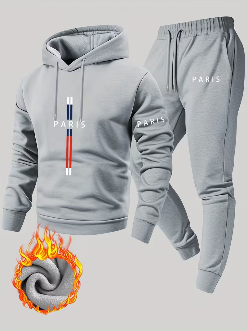 Men's Urban Casual Two-Piece S - Running Gear For Winter ulasan dan harga