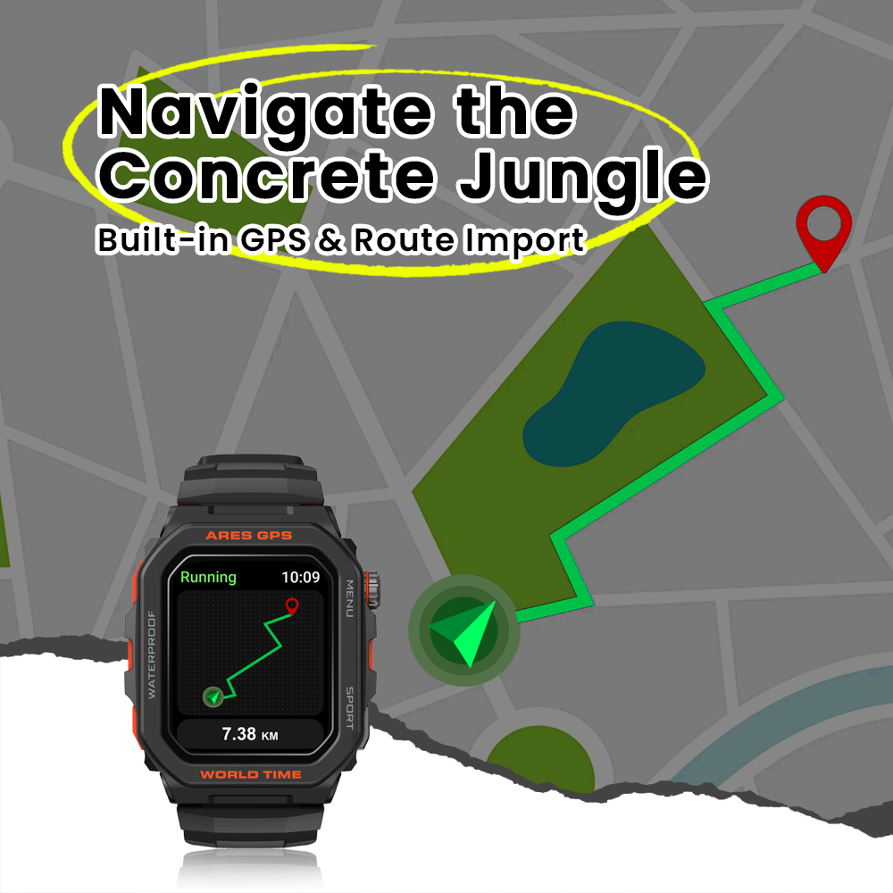 New Zeblaze Ares GPS Smart Wat - Gps Running Watch ulasan dan harga