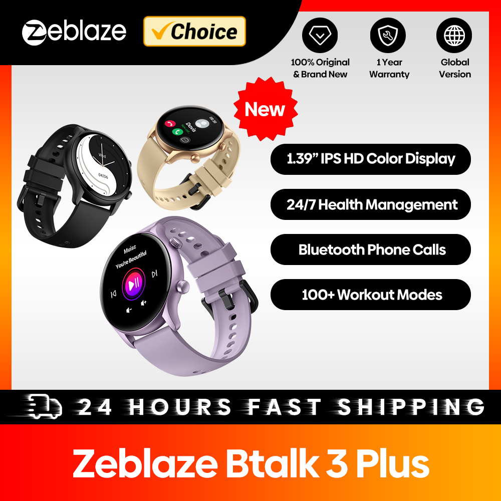 New Zeblaze Btalk 3 Plus Voice - Gps Running Watch ulasan dan harga